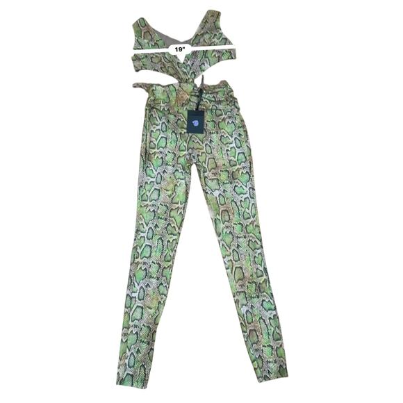 DUNDAS X REVOLVE Natasha Catsuit in Multi Snake Print XS - Picture 3 of 11